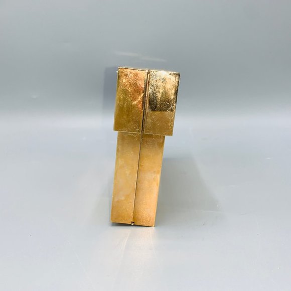 Lee Savage Hard Shell Rose Gold Metal Clutch - Picture 2 of 7